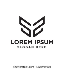 letter ss logo design template