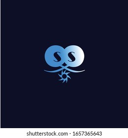 icono de vector de diseño de logotipo de letra ss