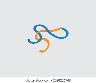 letter SS logo design vector template