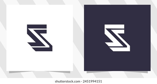 letter ss logo design vector