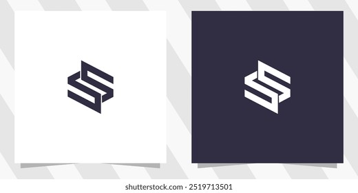 letter ss logo design vector