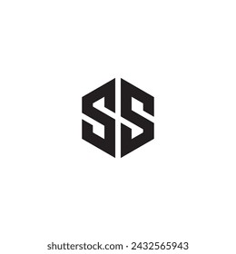 Letter SS logo or icon design