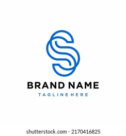 plantilla de logotipo de icono de la letra ss