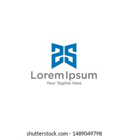 letter SS logo vector icon template