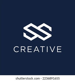 Letter SS logo vector template