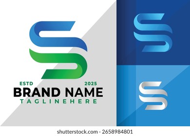Buchstabe SS Monogramm Elegantes Symbol Logo Symbol Vektorgrafik