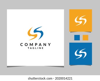 Letter SS Monogram ,Financial Work Vector Logo Design