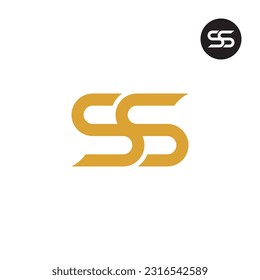 Diseño de logotipo de monograma Carta SS