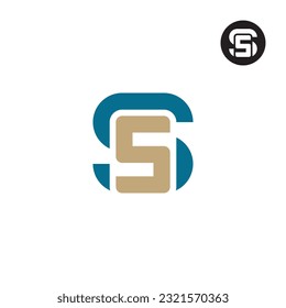 Diseño de logotipo de monograma Carta SS