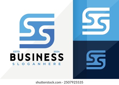 Letra SS Monogram Diseño de logotipo Plantilla de Vector elegante Abstractas