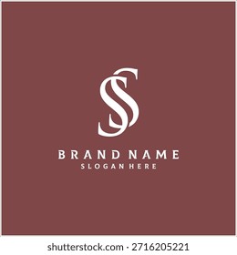 Letter SS Monogram Logo Design Vector Template