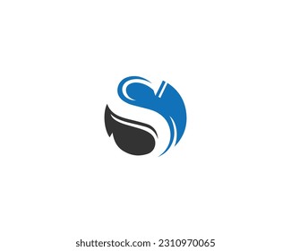 Letter SS or S infinity monogram luxury style logo. Elegant circular letter S and SS logo template vector icon.