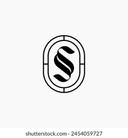 Letter SS or S logo elegant luxury