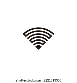 Letter sS signal geometric symbol simple logo vector