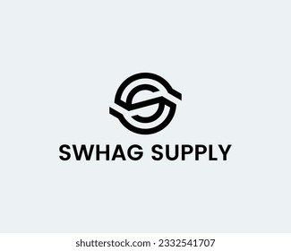 Letra SS Logotipo moderno simple