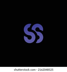 letter ss with simple style 