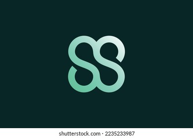 Letter SS Tech Logo Design Template