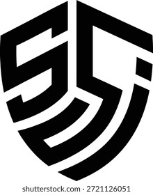 Carta SSI design de logotipo de segurança
