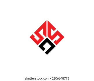 Letter SSQ And QSS Logo Initial Design Template Vector Concept.