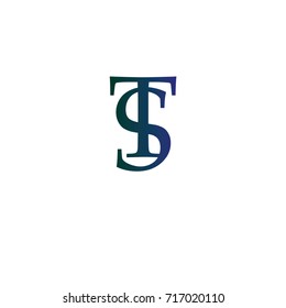 letter ST element logo design