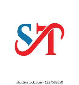 Letter ST Logo