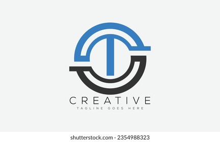 Letter ST logo design template vector illustration.