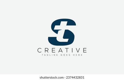 Letter ST logo design template vector illustration