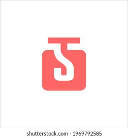 Letter ST Logo Design Vector Sign