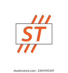 letter ST logo. ST. ST logo design vector illustration for creative company, business, industry
