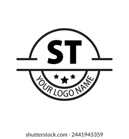 letter ST logo. ST. ST logo design vector illustration for creative company, business, industry
