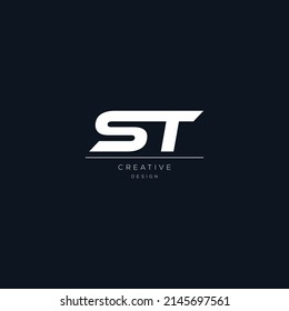 Letter ST logo icon design template elements