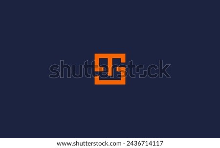 letter st with square logo icon design vector design template inspiration