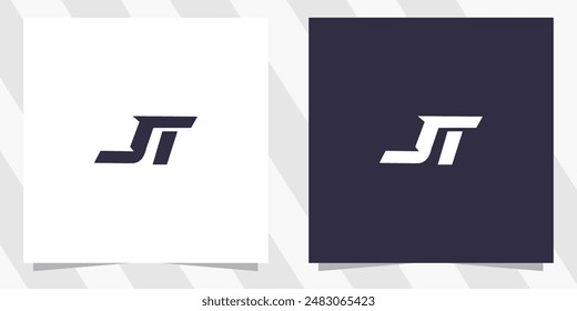 Vector de diseño de logotipo st ts