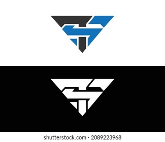 Buchstaben ST und TS Logo Monogram Vector Design Modernes Symbol.	