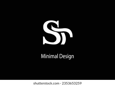 Letter ST vector logo design, symbol icon, Monogram Logo Design, 