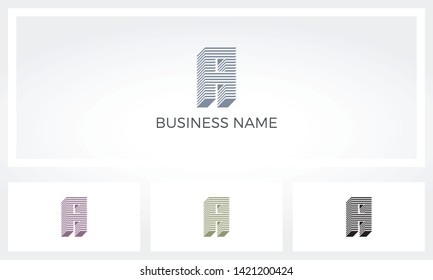 A Letter Stack Layer Logo