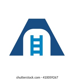 letter and stair logo.