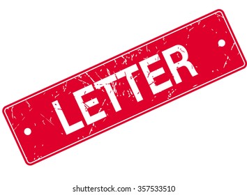 Letter Stamp Sign