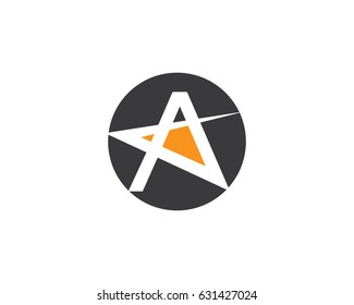 A Letter Star Logo
