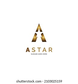 Letter A Star Logo Icon Design Template Elements Vector