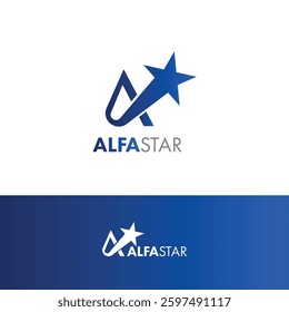 Letter A Star logo icon design. Creative template for company and business, Letter a