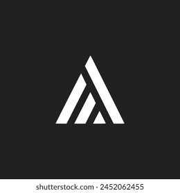 letter A startup company logo vector illustration template design