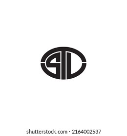 Letra STL Oval Logotipo mínimo sencillo moderno