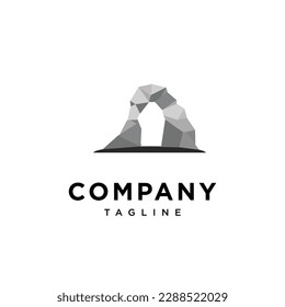 
Letter A Stone logo icon vector template