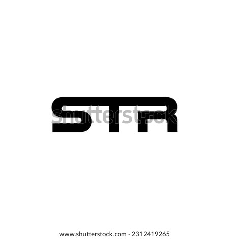 Letter STR Monogram logo design