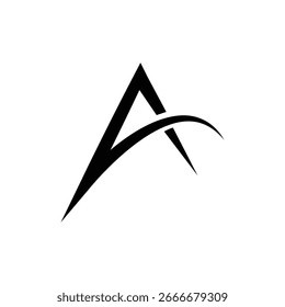 Letra A Ideia De Design De Logotipo Com Estilo