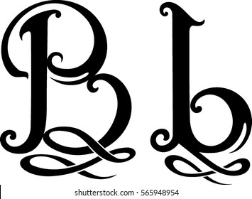 Letter Stylized B Monogram Design 스톡 벡터(로열티 프리) 565948954 | Shutterstock