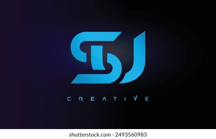 Letter SU logo design creative custom clean two alphabet logo
