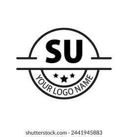 letter SU logo. SU. SU logo design vector illustration for creative company, business, industry
