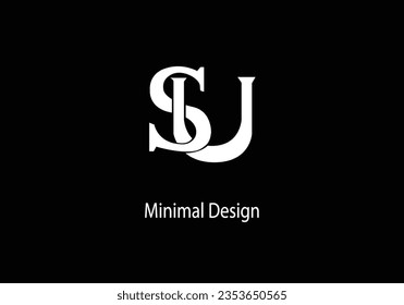 Letter SU vector logo design, symbol icon, Monogram Logo Design, 